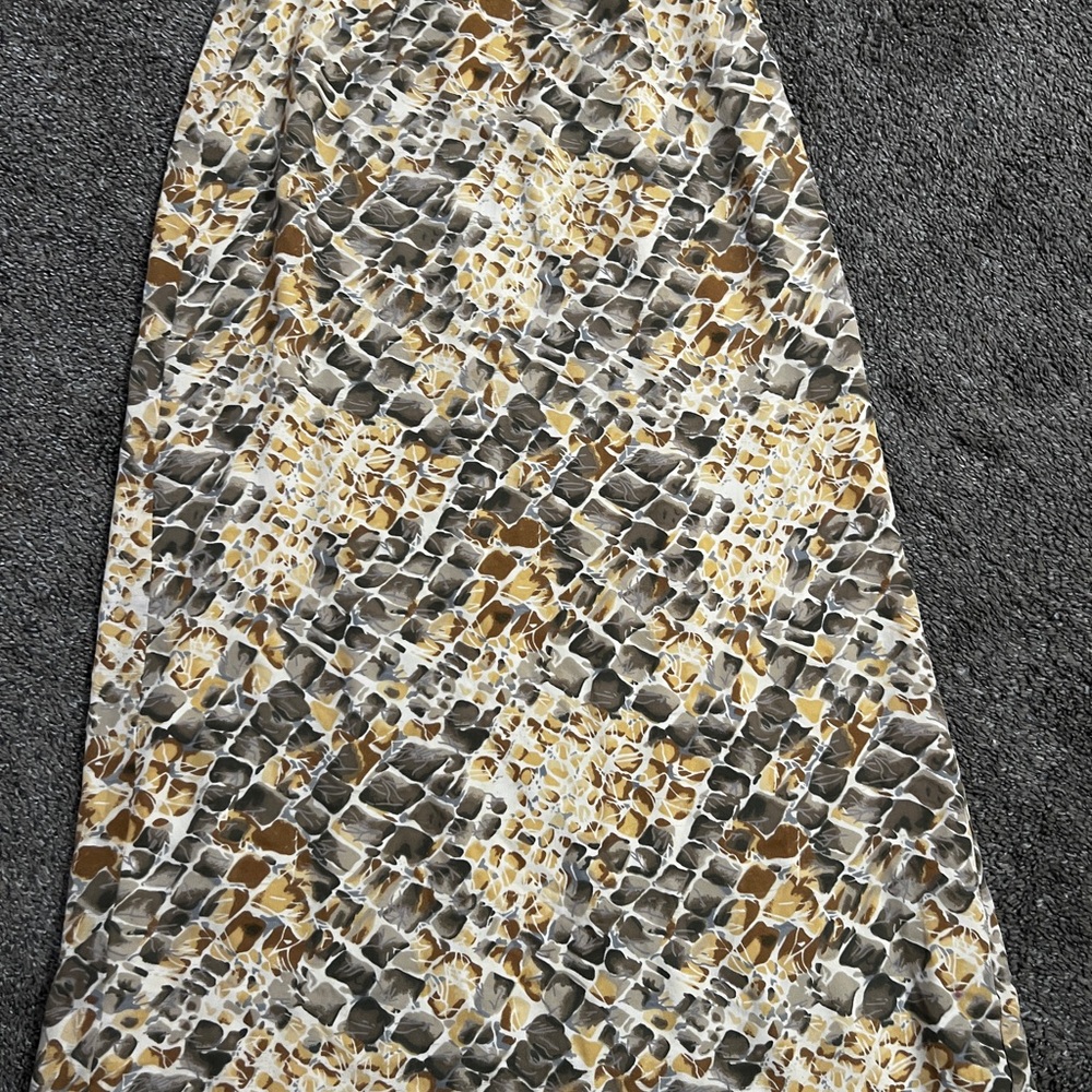 Casual Corner A-Line Skirt in Earth Tones